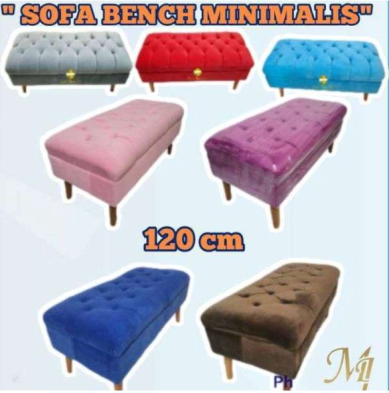 Jual Top Er Sofa Bench Stool Minimalis Storage Murah 120 Cm X 45 Hijau Velboa Di Makmur
