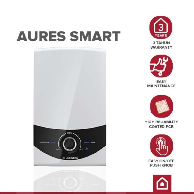 Promo Ariston - Aures Smart - Electric Instant Water Heater SM C24E Diskon  23% di Seller Waroka Store - Cengkareng Barat, Kota Jakarta Barat | Blibli