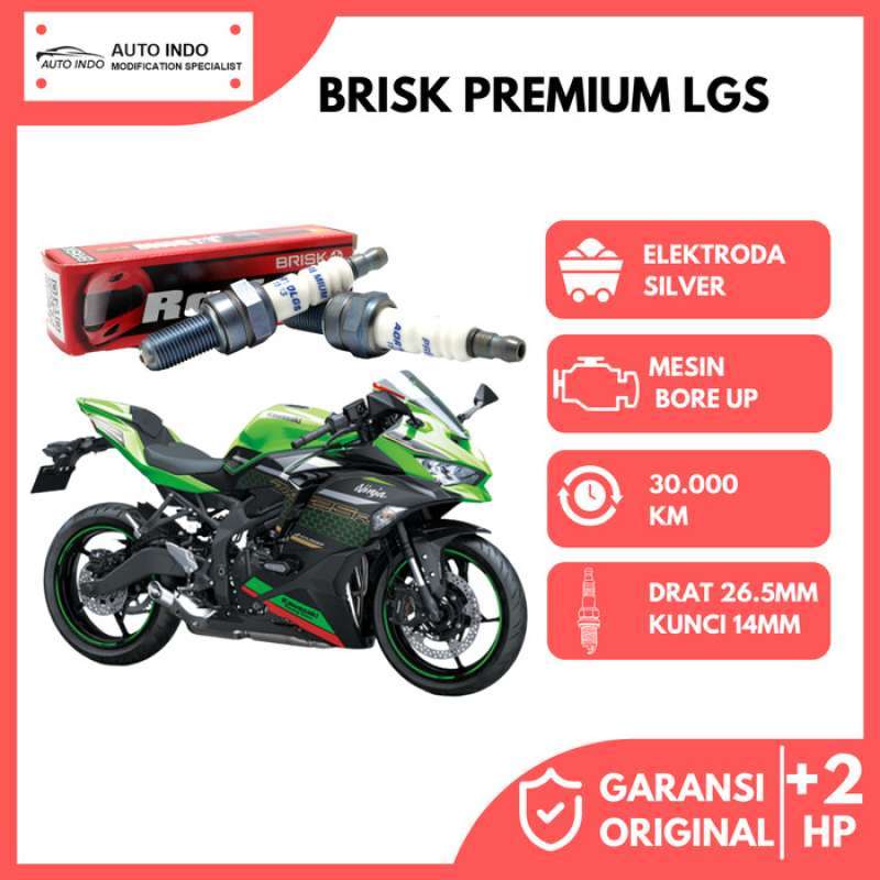 Promo Busi Motor Racing Kawasaki Zx25r Busi Brisk Premium Lgs