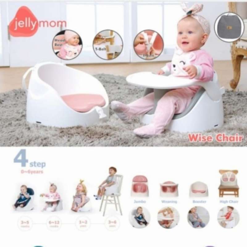 Jual Kursi Makan Bayi Booster Seat Baby Chair Jellymom Wise Chair