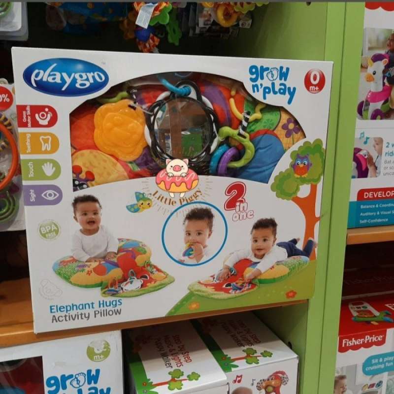 Playgro activity pillow sales