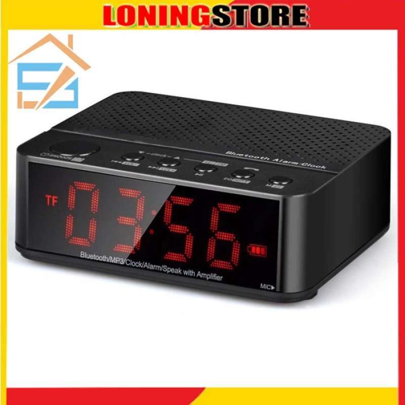 Promo Desktop Bluetooth Speaker Alarm Clock Diskon 29 di Seller