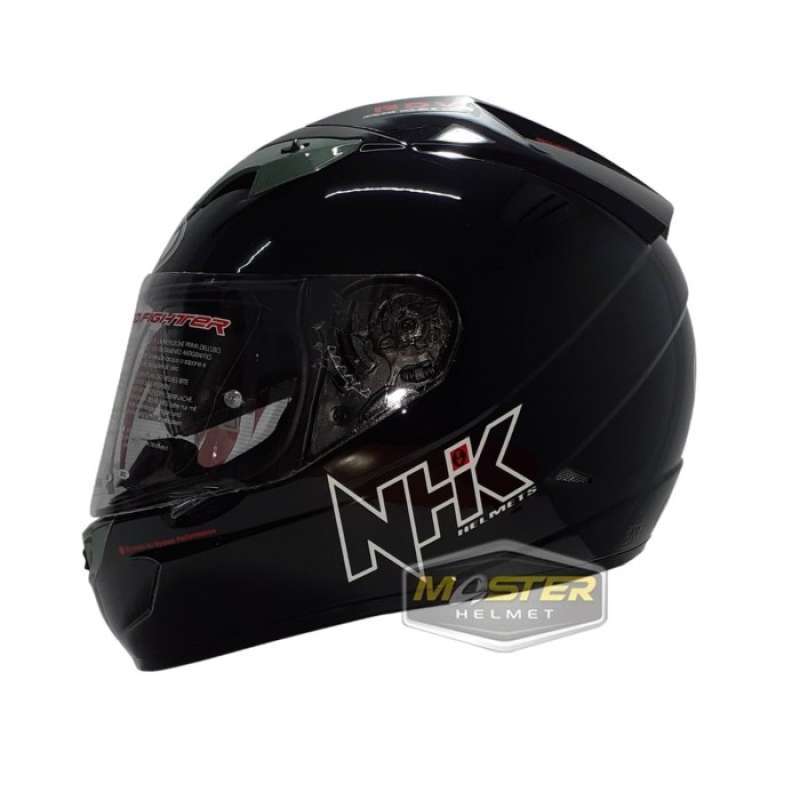 Promo Helm Nhk Fullface Nhk Gp1000 Solid Black Diskon 23 di