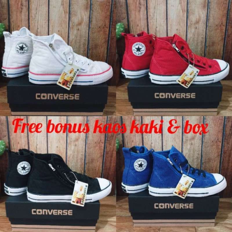 Jual ASETUR SEPATU CONVERSE ANAK ZIPPER SEPATU ANAK MODEL