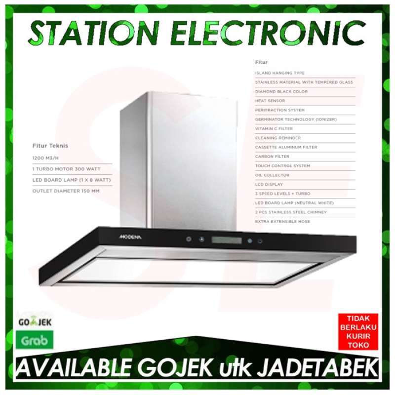 Promo Modena IX 9156 IX 9156 Cooker Hood 90 cm ISLAND HANGING