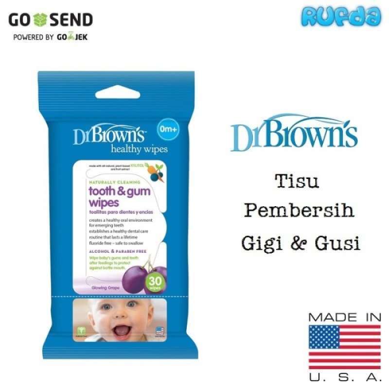 Dr brown's tooth and gum wipes new arrivals