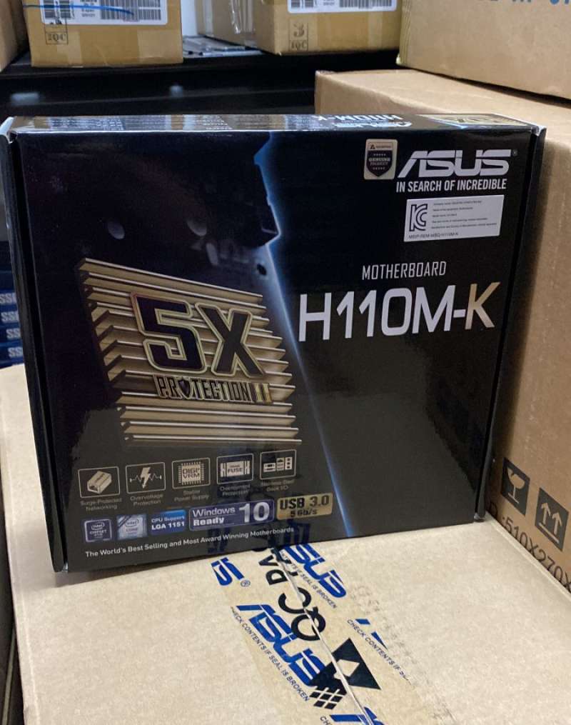 Promo Motherboard Asus H110 Mk Resmi Lga 1151 Gen 6 7 Diskon 23