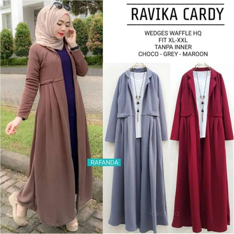 Ravika Long Cardy long cardigan muslim kardigan panjang outer cardygan
