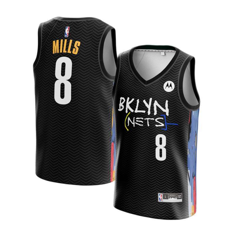 Jual Jersey Patty Mills Brooklyn Nets HITAM CITY Swingman Basket