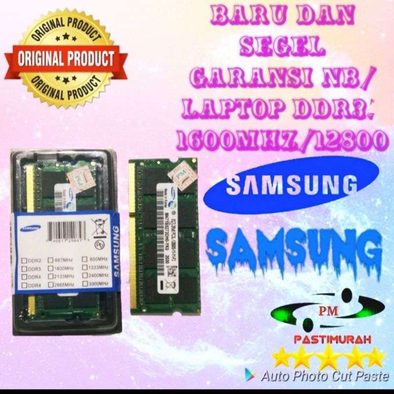 RAM NB LAPTOP DDR3 4GB 1600 PC3 12800 SODIMM ORIGINAL SAMSUNG