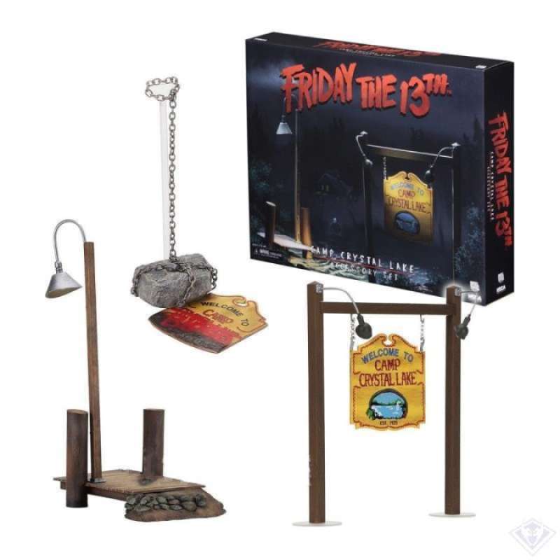 NECA Friday the 13th Camp Crystal Lake Accessory Set Action