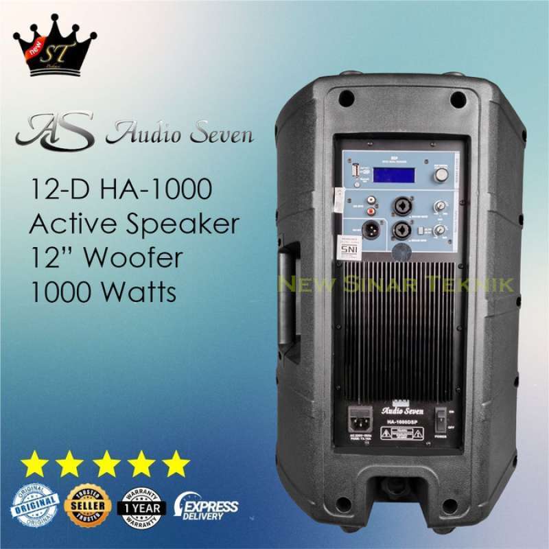 Promo Terbatas Audio Seven 12 D Ha 1000 Active Speaker Aktif 12 Inch 12