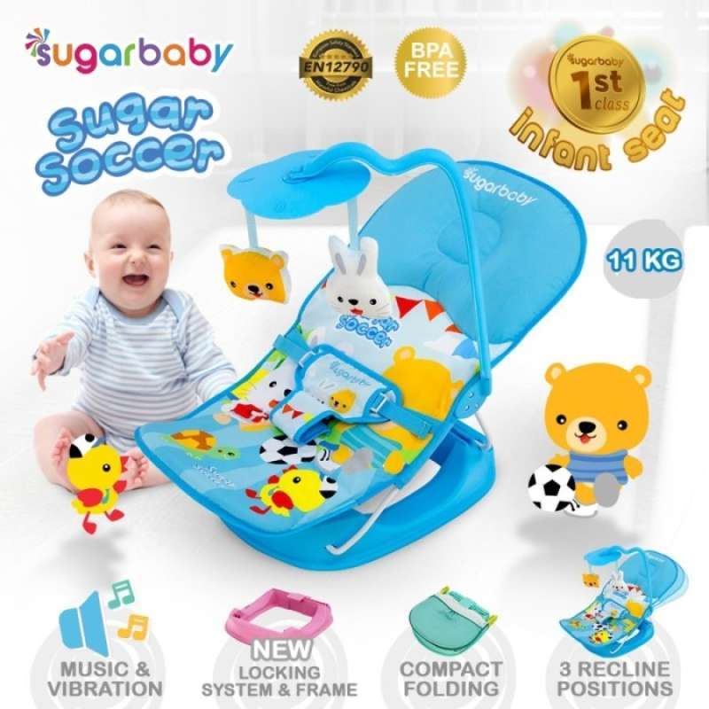 Sugar Baby 1st Class Infant Seat bouncer bayi Biru