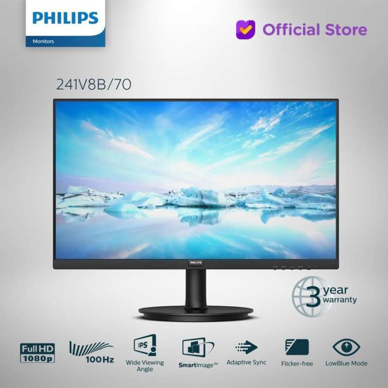 7315 超狭額 PHILIPS 24型 241V8 フルHD HDMI IPS Philips