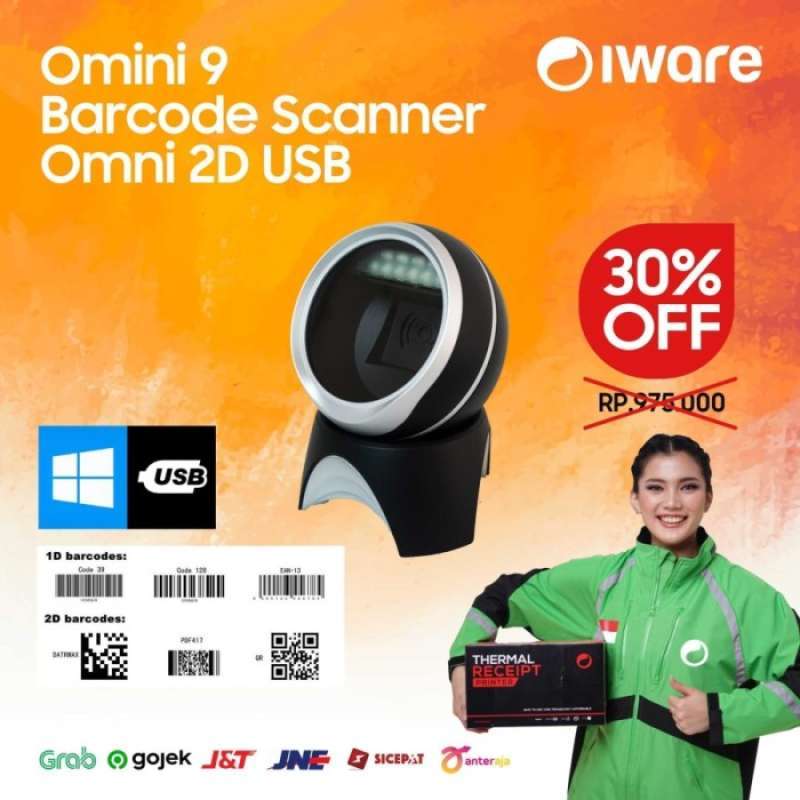 Barcode Scanner MINI Omni 2D OMINI 9 - Barcodia