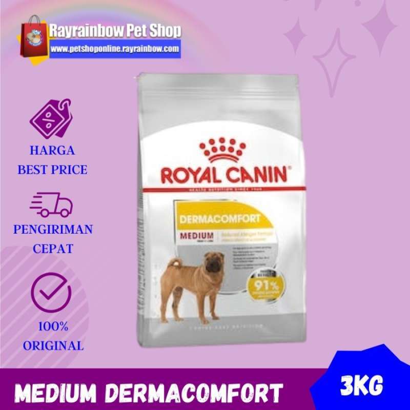 Promo Royal Canin Medium Dermacomfort 3kg Makanan Kucing Dog