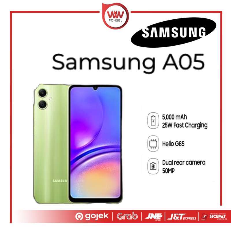 Hp samsung A05 Ram 4GB Internal 64GB Garansi Resmi