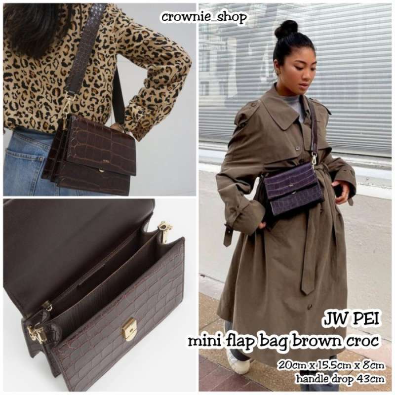 Jual Jw Pei Mini Flap Bag Brown Croc Di Seller Edumart Super Cengkareng Timur Kota Jakarta Barat Blibli