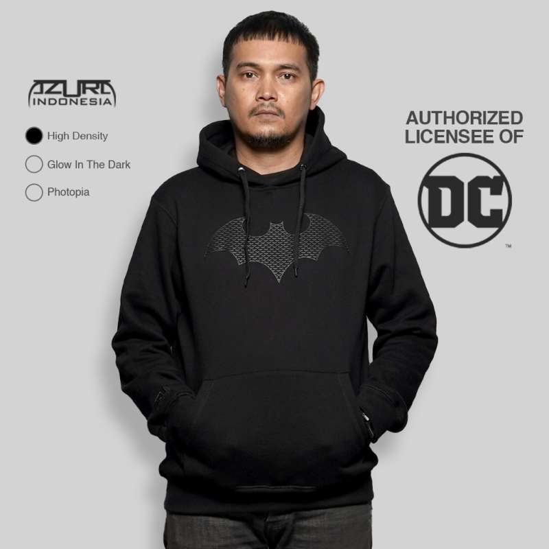 Promo Azura Hoodie DC Comics Original Batman Arkham Logo Motif