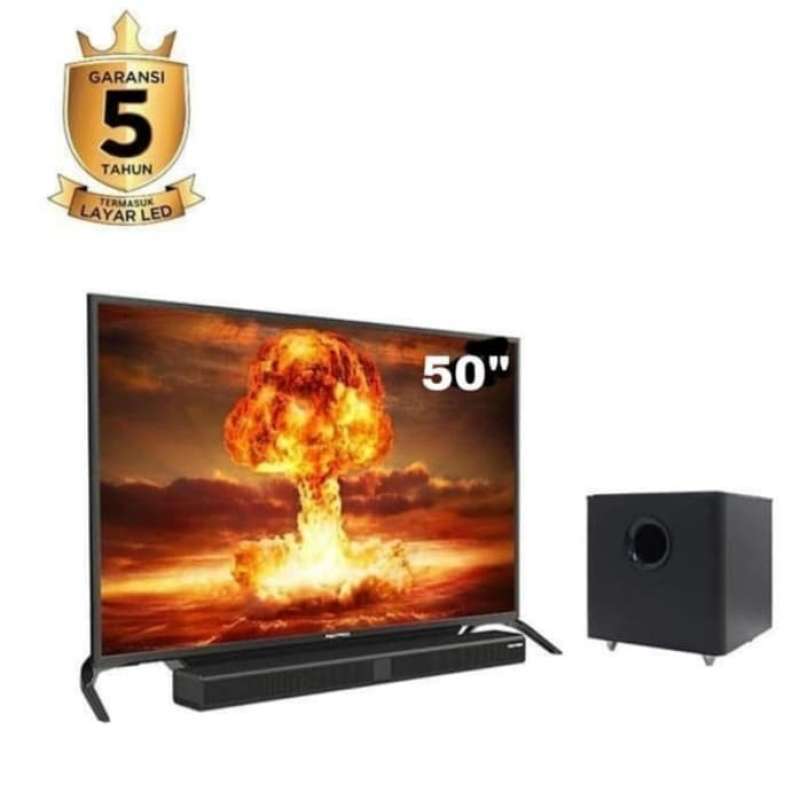Promo Terbaik Polytron 50 Inch Cinemax Soundbar Led Full Hd Tv Pld