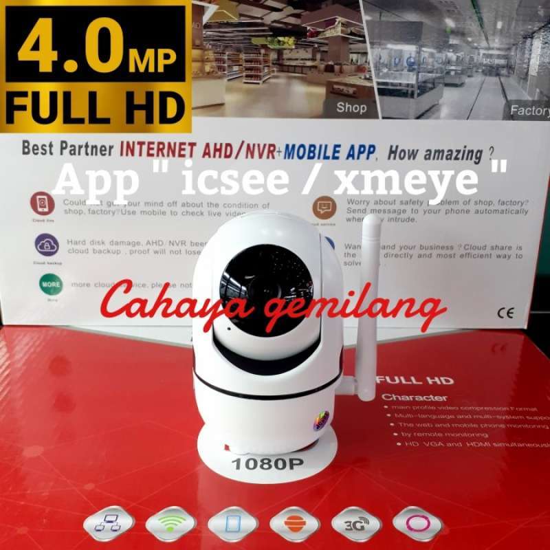 KAMERA CCTV WIFI 4MP SMART CAMERA SUPPORT ANDROID DAN IOS