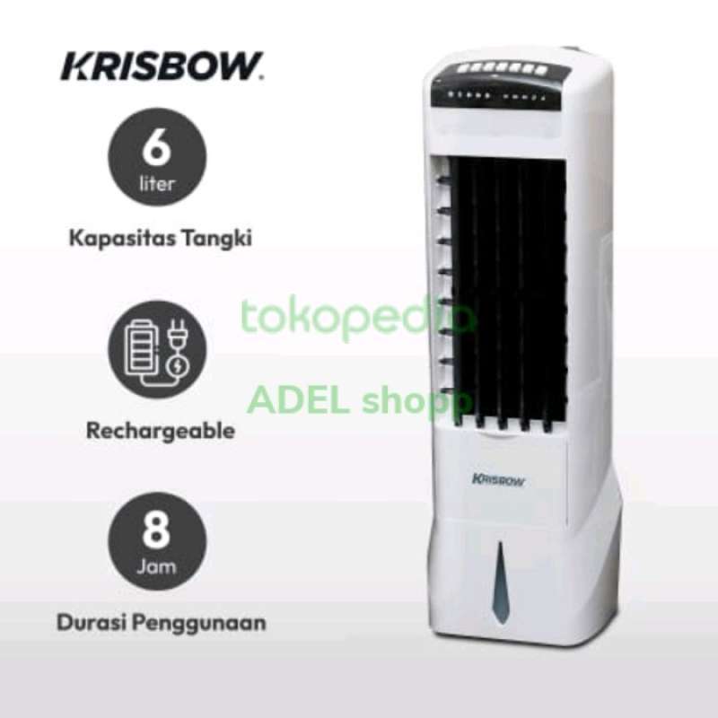 KRISBOW EVAPORATIVE AIR COOLER RECHARGEABLE 6 LITER