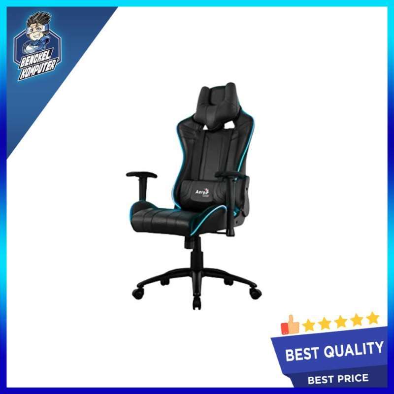 Aerocool ac120 air black gaming chair with rgb 2025 lighting