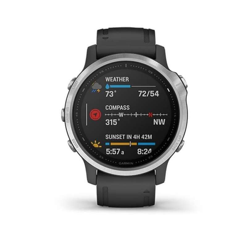 Jual GARMIN FENIX 6 SAPPHIRE DLC WITH BLACK BAND GARANSI TAM 2