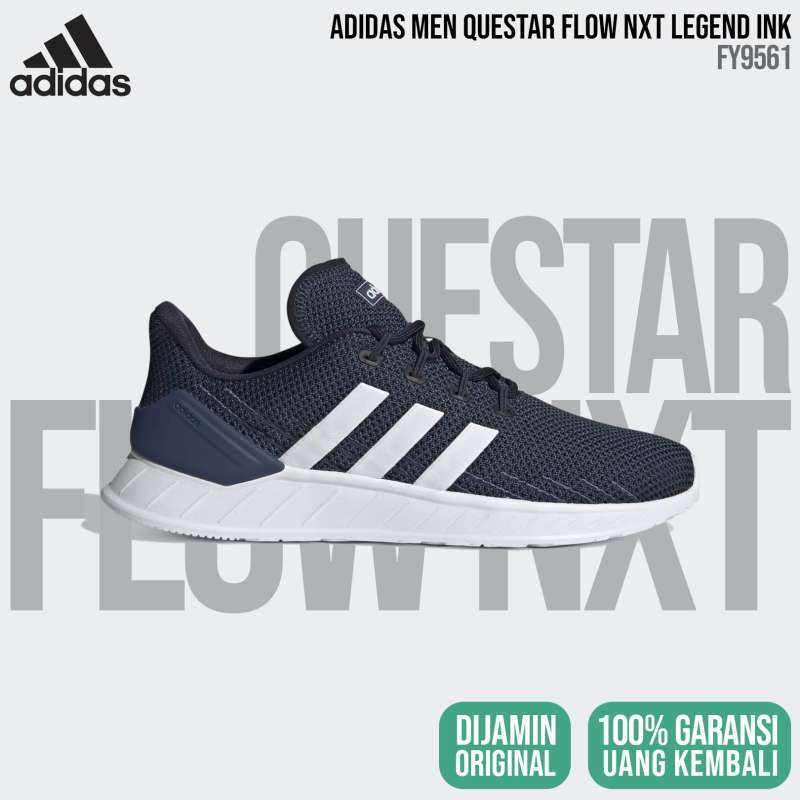 adidas Questar Flow NXT FY9561 Legend Ink Men Original RESMI BNIB Sepatu Lari Pria