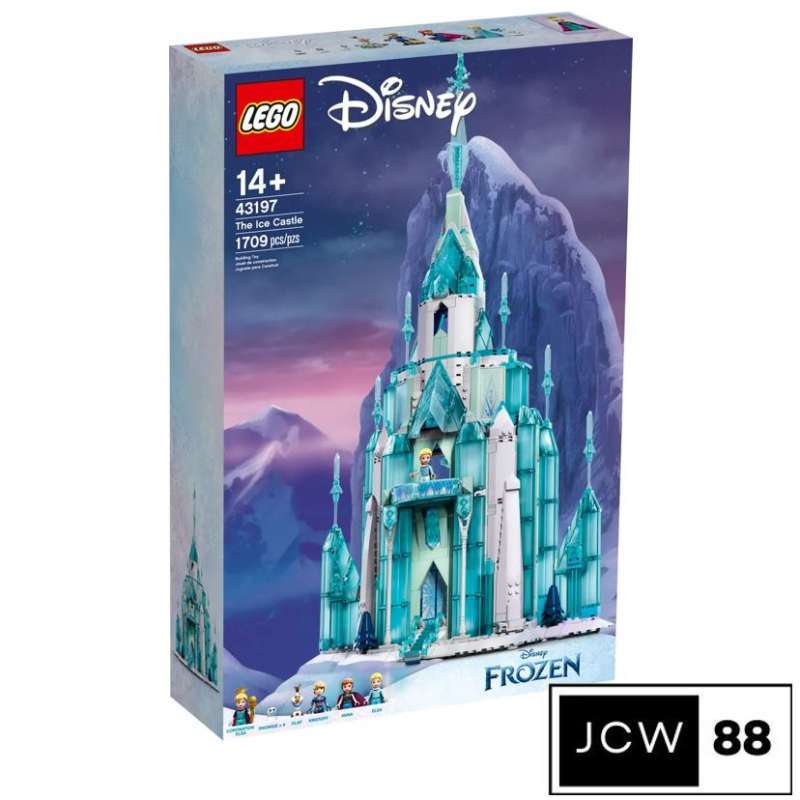 Promo LEGO 43197 Disney The Ice Castle Mainan Anak, Istana Es