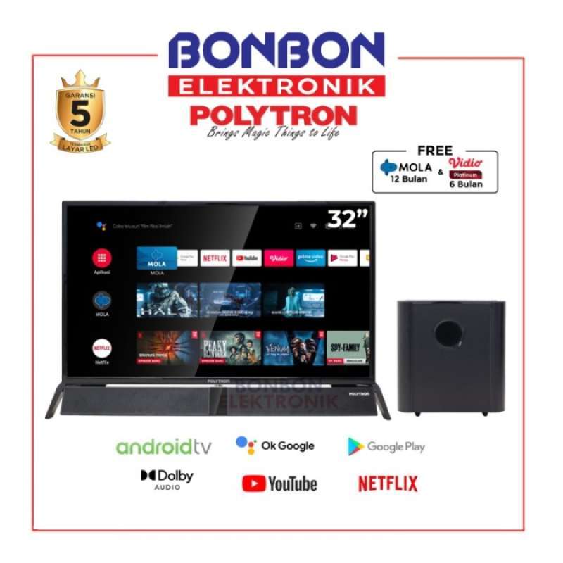 Tv polytron 2025 cinemax soundbar