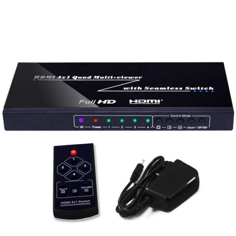 Avpro Nk C941 4X1 Quad Multi Viewer Hdmi V1.3A 1080P W Remote Control