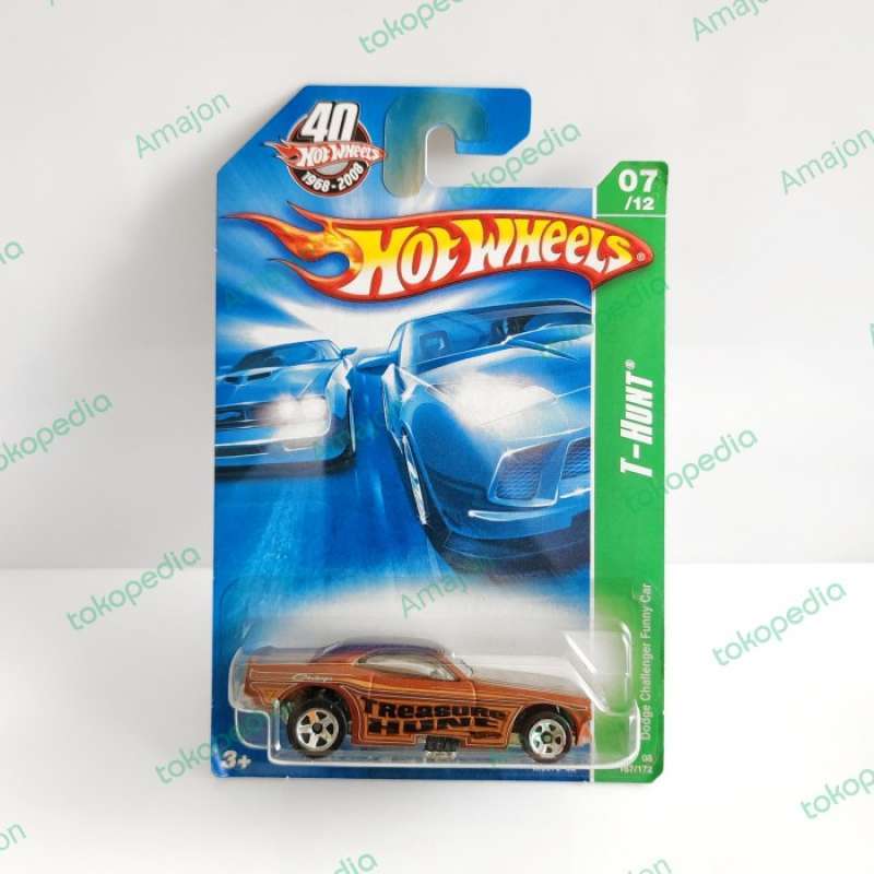 Promo Hot Wheels Treasure Hunt Reguler Dodge Challenger Funny Car