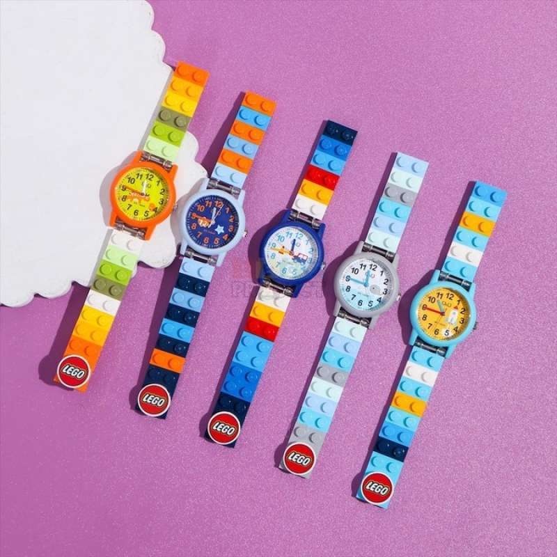 Promo Lego Brick Watch jam Tangan Qnq Dg Strap Dr Brick Lego