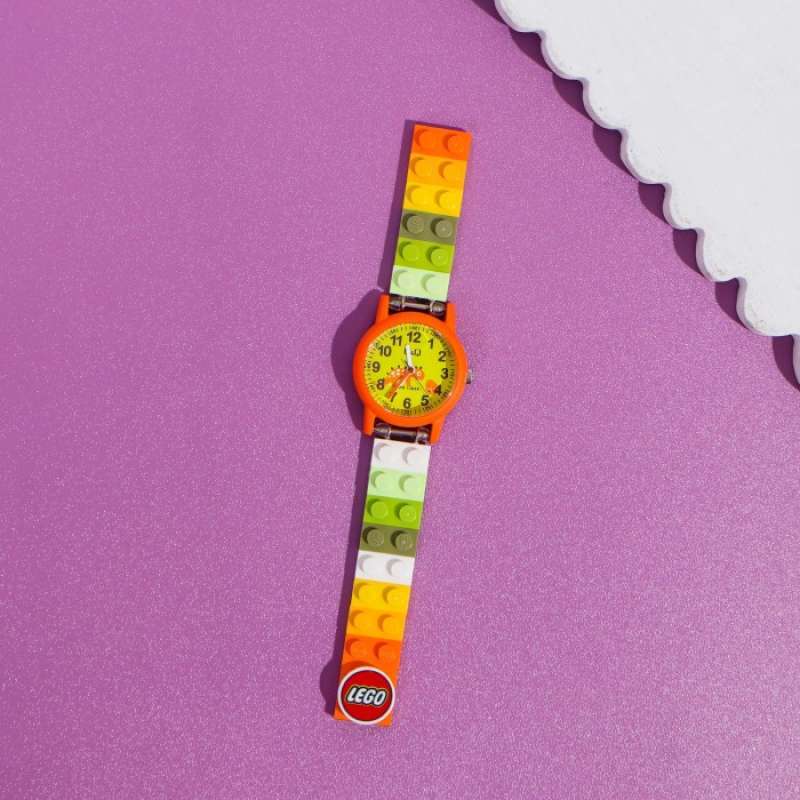 LEGO Brick Watch Jam Tangan QnQ dg Strap dr Brick LEGO Kode aPQJ Kids Fish