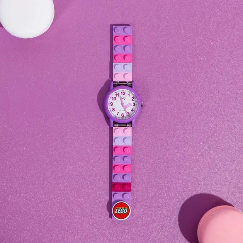 LEGO Brick Watch Jam Tangan QnQ dg Strap dr Brick LEGO Kode aPQJ Kids Fish