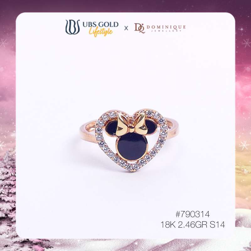 Jual Cincin Minnie Mouse UBS x Dominique Jewellery 18K 790314 di