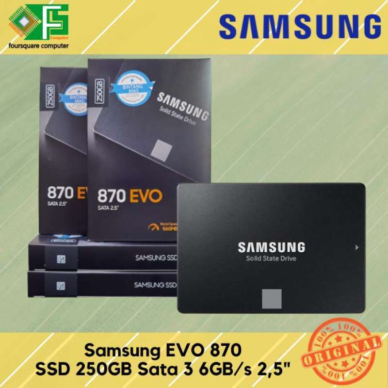 Samsung 870 EVO SSD 250GB Sata III 6GB/s Inch SSD 250 GB