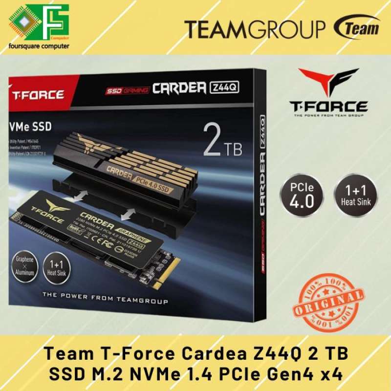 Jual Team T-force Cardea Z44q 2tb M.2 Nvme 1.4 Pcie Gen4x4 Jual Team T-force Cardea Z44q 2tb M.2 Nvme 1.4 Pcie Gen4x4
