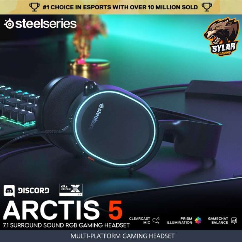Sale Steelseries Arctis 5 Black With 7.1 Dts X Surround Promo