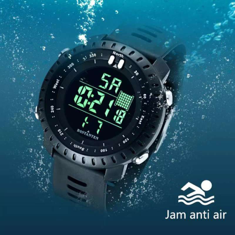 JAM TANGAN PRIA DIGITAL MEREK BOSTANTEN ORIGINAL