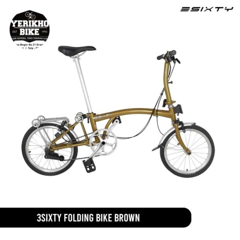 Sepeda Lipat Folding Bike 16 3Sixty Midnight Black Promo
