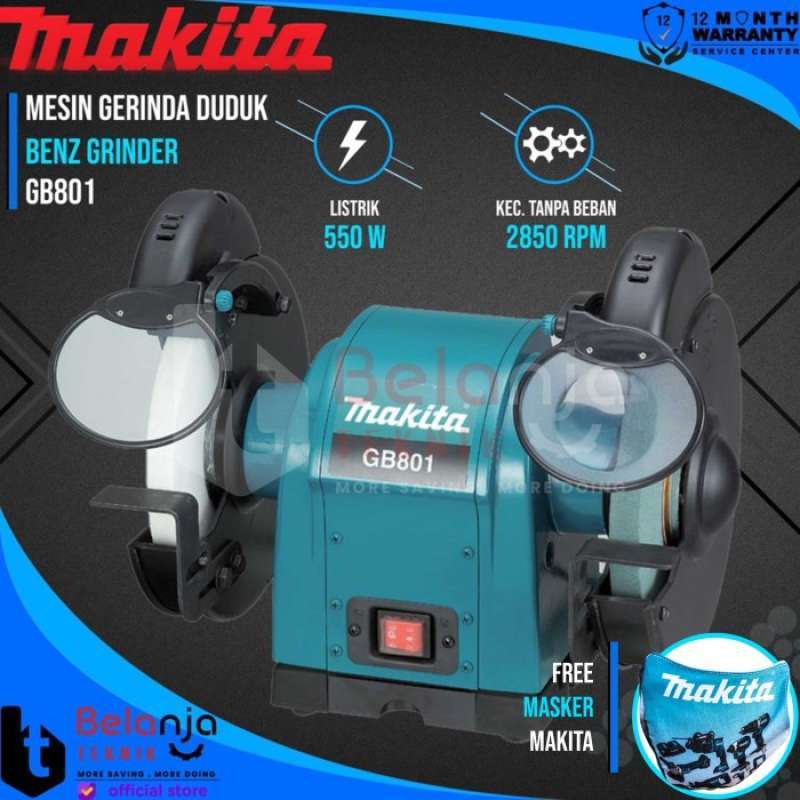 Makita bench hotsell grinder gb801