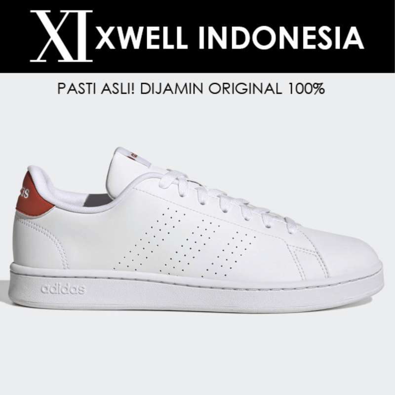 Promo Sepatu Casual Pria ADIDAS ADVANTAGE WHITE ORIGINAL GW9166