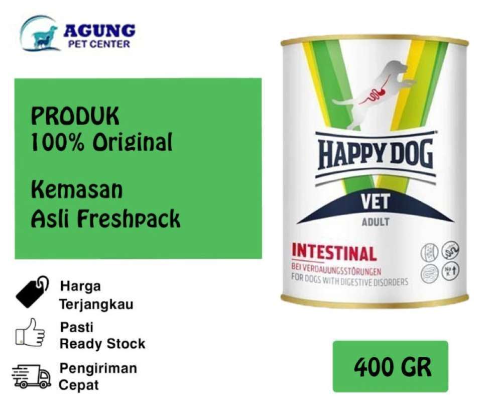 Promo 100 Produk Ori Happy Dog Vet Diet Gastro Intestinal Wet