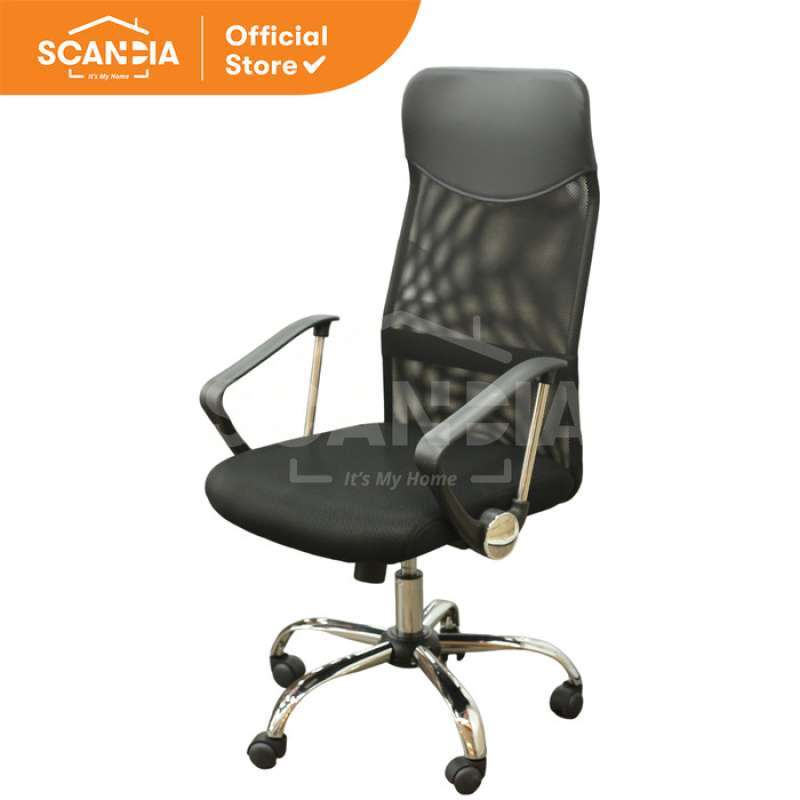 SCANDIA Kursi Kantor Office Chair Billum 65x66x107 Cm Black