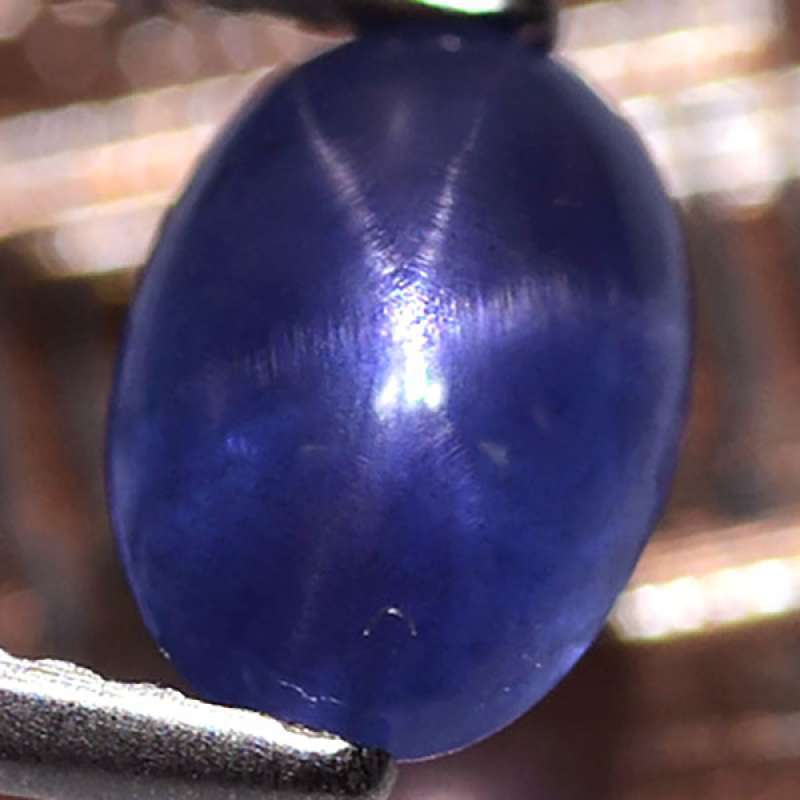 Jual SS 244 Batu Permata Blue Star Sapphire Safir Biru Bintang 6