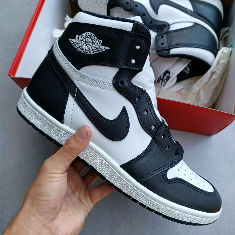 Panda Jordans One Black And White Air Jordan Retro High '85 Black