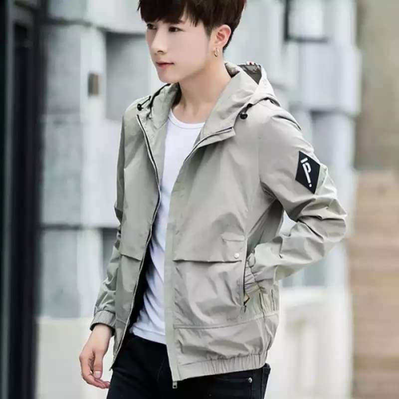 Jaket deals taslan hoodie