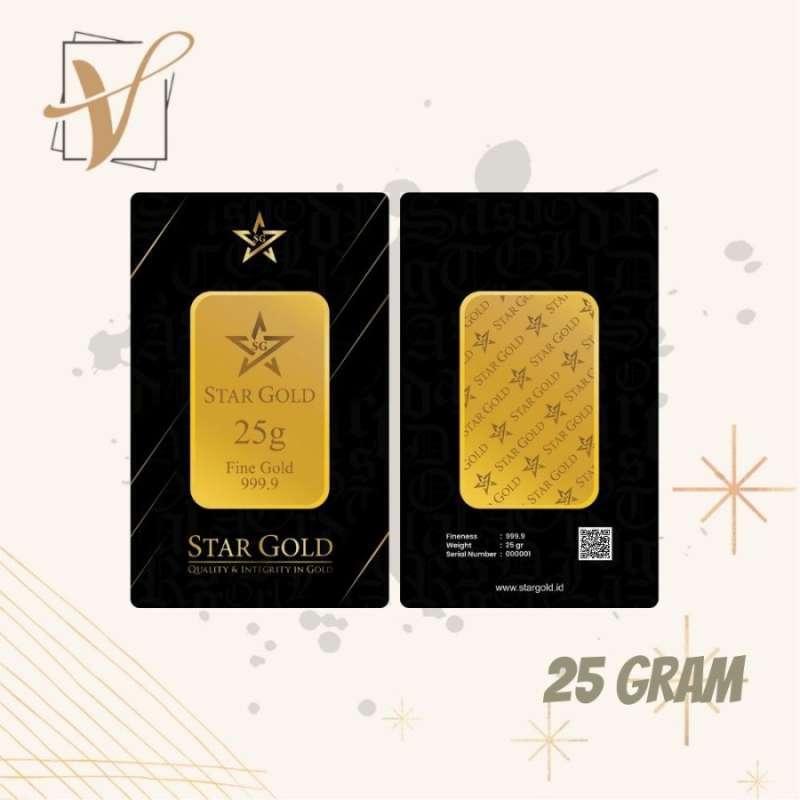 Logam Mulia Star Gold 25 Gram